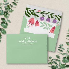 Boho-Bogen mit Retro-Ästen und Blume Hochzeit