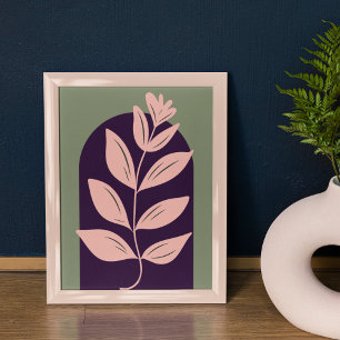 Boho-Bogen Moderne Kunst Minimalistischer Botanisc Poster