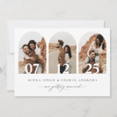 Boho-Bogen Save-the-Date-Fotokartenankündigung Save The Date (Vorderseite)