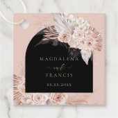 Boho-Bogenhochzeit Geschenkanhänger (Vorderseite)