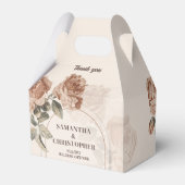 Boho bogenneutrale Erdfarben rostiges Salbei grün Geschenkschachtel (Rückseite)