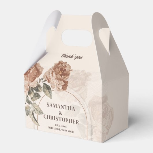 Boho bogenneutrale Erdfarben rostiges Salbei grün Geschenkschachtel (Vorderseite)