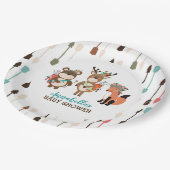 Boho-Bogenpapier-Platte für Stämme von Woodland-Ti Pappteller (Schrägansicht)