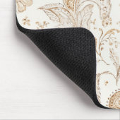 Boho-Boheme-Cream Paisley Mousepad (Ecke)