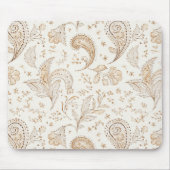 Boho-Boheme-Cream Paisley Mousepad (Vorne)