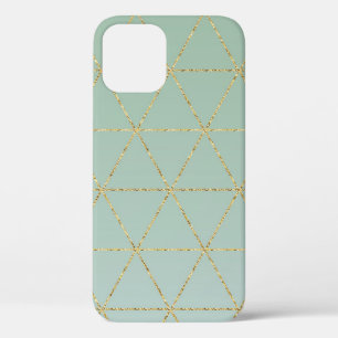 Boho Bohemian Chic Gold & Minze Geometrisch Glamou Case-Mate iPhone Hülle