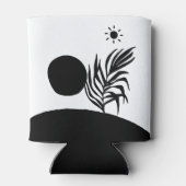 boho bohemian floral sun moon dosenkühler (Rückseite)