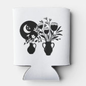 Boho bohemian floral sun moon dosenkühler (Rückseite)