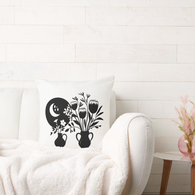 Boho bohemian floral sun moon kissen (Liege)