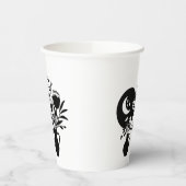 Boho bohemian floral sun moon pappbecher (Links)