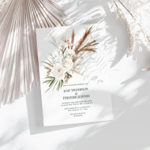 Boho Bohemian Getrocknete Blumen Foto & QR-Code Ho
