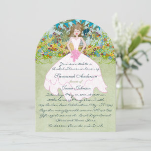 Boho Bohemian Wildblumen-Wimpelgirlande Brautparty Einladung