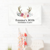 Boho, bohemianischer Hirsch, Ameisenhirsche Banner (Insitu)