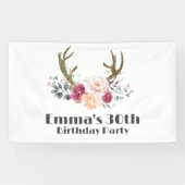 Boho, bohemianischer Hirsch, Ameisenhirsche Banner (Horizontal)