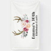 Boho, bohemianischer Hirsch, Ameisenhirsche Banner (Vertikal)