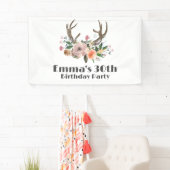 Boho, bohemianischer Hirsch, Ameisenhirsche Banner (Insitu)