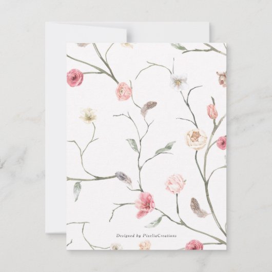 Boho bohemianisches Brautparty (Rückseite)