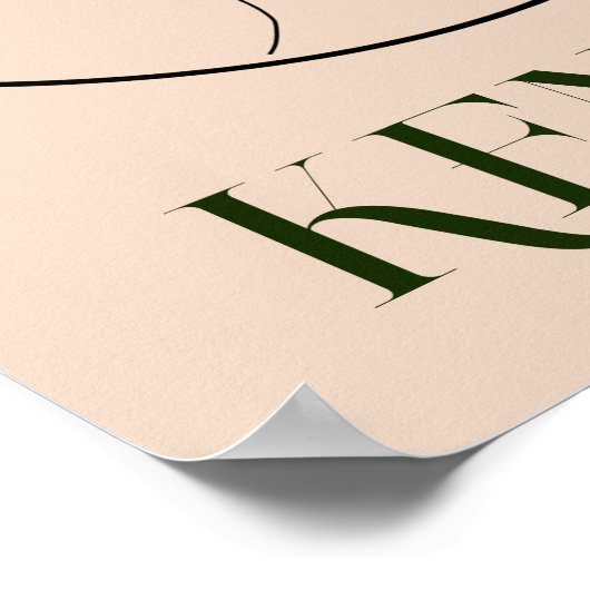 Boho Bohemisch Abstrakt-Minimalstil Poster (Ecke)