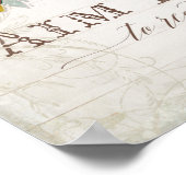 Boho Bohemisch Aim High Arrows Feathers Rustikales Poster (Ecke)