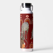 Boho Bohemisch Animals Rainbows Moderne Kunst Zebr Trinkflasche (Vorne)