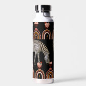 Boho Bohemisch Animals Rainbows Moderne Kunst Zebr Trinkflasche (Links)