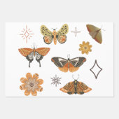 Boho Bohemisch Butterflies Geschenkpapier Set (Vorderseite 3)