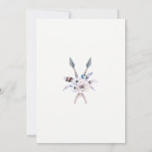 Boho Bohemisch Feathers Baby Shower Einladungen (Rückseite)