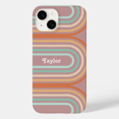 Boho Bohemisch Pastel Rainbow Mauve Hintergrund Case-Mate iPhone Hülle (Rückseite)