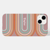 Boho Bohemisch Pastel Rainbow Mauve Hintergrund Case-Mate iPhone Hülle (Rückseite (Horizontal))