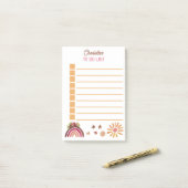 Boho Bohemisch, Sun Hübsch aufzulisten Post-it Klebezettel (Auf Schreibtisch)