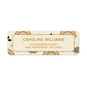 Boho Bohemisch Unique Rainbow Rücksendeadresse (Vorne)