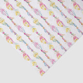 Boho Bohemische Aquarelltellerpapier Seidenpapier (Ausschnitt)