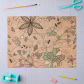 Boho Bohemische Retro bunte BlumenBlumen Seidenpapier (Basteln)