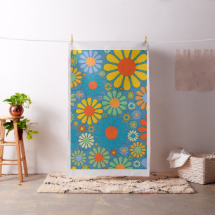 Boho Bohemische Retro bunte BlumenBlumen Stoff