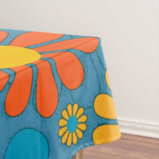 Boho Bohemische Retro bunte BlumenBlumen Tischdecke (Beispiel)