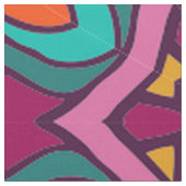 Boho Bohemisches Retro buntes Muster Stoff (Nahaufnahme)