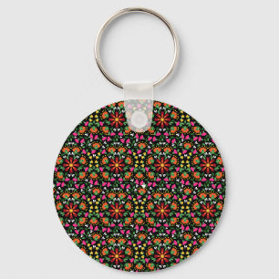 Boho Bold Floral Trivet Schlüsselanhänger