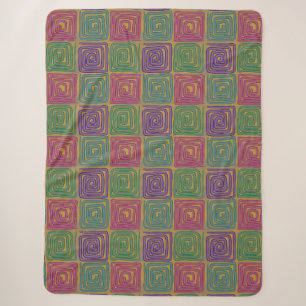 Boho-Bold-Spiral-Quadrate-Sherpa-Decke Sherpadecke