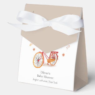 Boho Bonjour Bébé Herbstblätter Fahrrad Baby Showe Geschenkschachtel