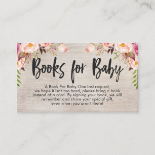 Boho Book request Card Business Card Größe einfüge Begleitkarte