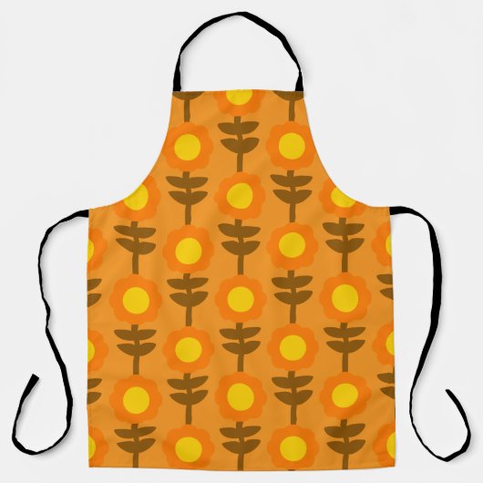 Boho Botanica All-Over Druck Schürze (Vorderseite)