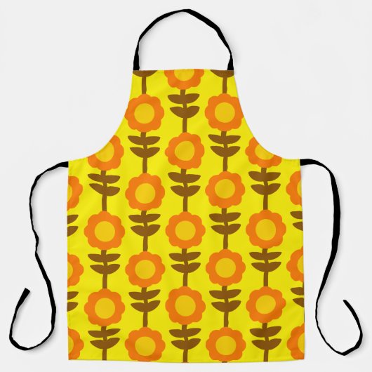 Boho Botanica All-Over Druck Schürze (Vorderseite)