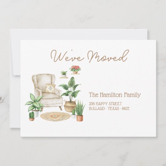 Boho Botanica Moving Ankündigung (Vorderseite)