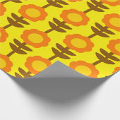 Boho Botanica Retro Blumenverpackungspapier Geschenkpapier (Ecke)