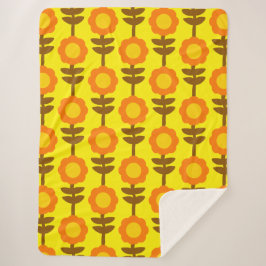 Boho Botanica Sherpa Blanket Sherpadecke