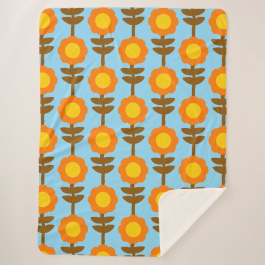 Boho Botanica Sherpa Blanket Sherpadecke (Vorderseite)