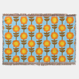 Boho Botanica Throw Blanket Decke