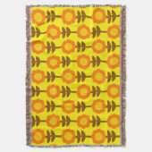 Boho Botanica Throw Blanket Decke (Vorderseite Vertikal)