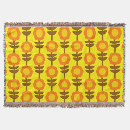 Boho Botanica Throw Blanket Decke