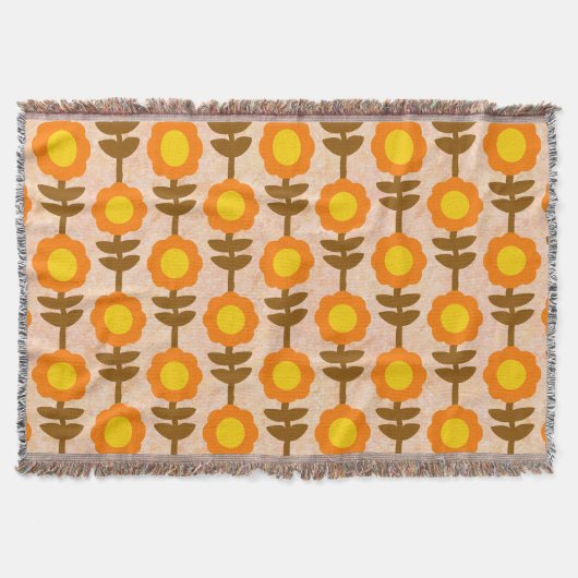 Boho Botanica Throw Blanket Decke (Vorderseite)